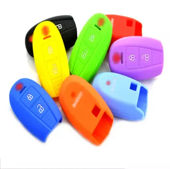 Чехол для ключа, силиконовый (черный) для Suzuki SX4 (2G) S-Cross 2013-