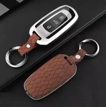 Чехол для ключей (коричневый, замшевый) Bo Yue BYE00190 для Geely Atlas 2016-