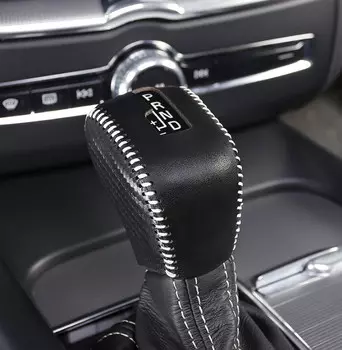 Чехол на ручку КПП (кожа, черный)