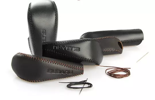 Чехол на ручку переключения передач (кожа) для Subaru Forester 2013 - 2015