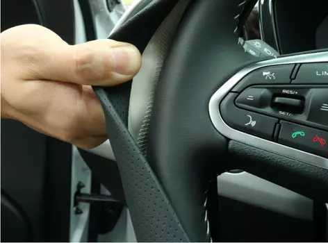 Чехол на руль (эко кожа) Geely Tugella (Тугелла) 2020 -