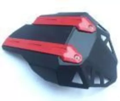 Чехол защиты корпуса (алюминий, черный, красный) Savage SAVAGE-0155-03-04 для BMW F800GS 2013-2017