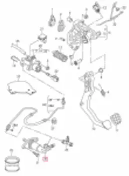 Цилиндр сцепления рабочий