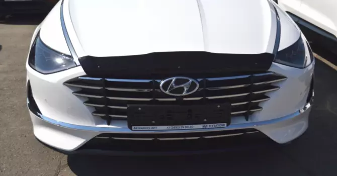 Дефлектор капота SIM для Hyundai Sonata 2019 -