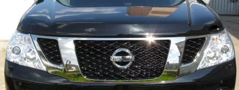 Дефлектор капота (темный) EGR 27221 Nissan Patrol (6G) Y62 2010-