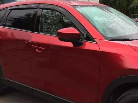 Дефлекторы боковых окон, 4 части (темные) EGR 92450035B Mazda CX-5 (2G) 2017-