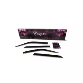 Дефлекторы боковых окон (4 части, тёмные, акрил) Vinguru AFV88017 Toyota Fortuner 2017 -