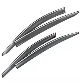 Дефлекторы боковых окон с хром молдингом для Jac S3