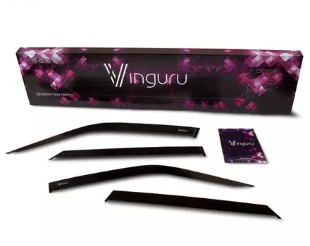 Дефлекторы боковых окон Vinguru AFV28304 Lada Granta Cross 2018-