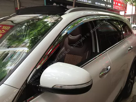 Дефлекторы на окна хромированные (6 штук) AUTOCOVER