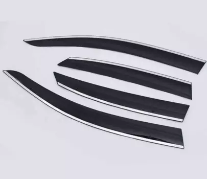 Дефлекторы на окна, с хром молдингом для Lexus NX 2015 г.в по н.в.