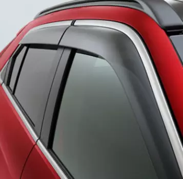 Дефлекторы на окна с хром молдингом MZ562928EX для Mitsubishi Eclipse Cross 2018 -