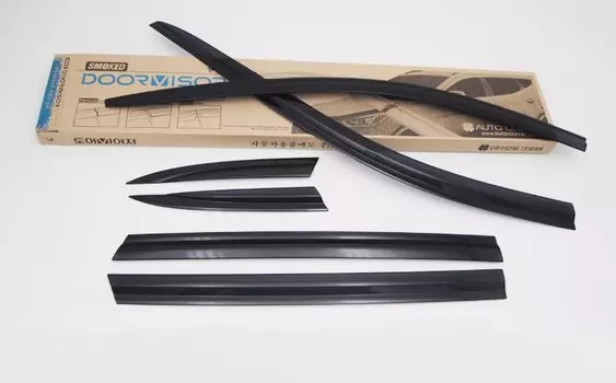 Дефлекторы окон 6 элементов (Kia Seltos) Киа Селтос 2020