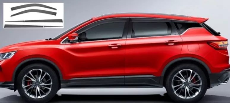 Дефлекторы окон, 6 частей GEELY GAPP002SX11 Geely Coolray 2020 -