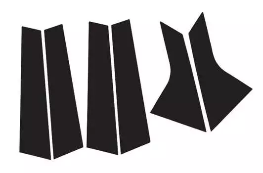 Дефлекторы окон, черные You Qiang QNG00232 для Hyundai Sonata (8G) DN8 2020-