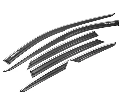 Дефлекторы окон с хром молдингом 6 элементов KIA K5 2020 -