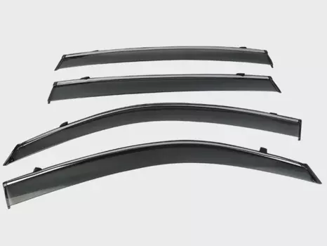 Дефлекторы окон с хром молдингом для Geely Atlas 2018 -