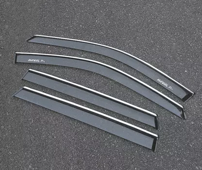 Дефлекторы окон с хром молдингом для Haval F7X ( Хавал Ф7Х )