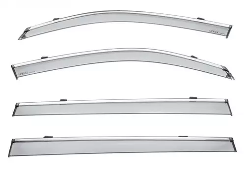 Дефлекторы окон с хром-молдингом WELLVISORS 3-847VW015 для Volkswagen Teramont 2017 -