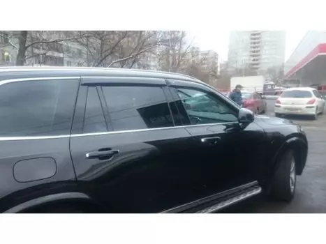 Дефлекторы окон (с хром полосой) CT V11515CR для Volvo XC90 2015-