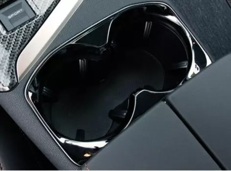 Декоративная накладка на подстаканники (черный) для Peugeot 3008 2017-
