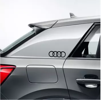 Декоративная наклейка (кольца, черный, белый) VAG 81B064317Y9B / 81B064317Z7G для Audi Q2 2018 - 2019