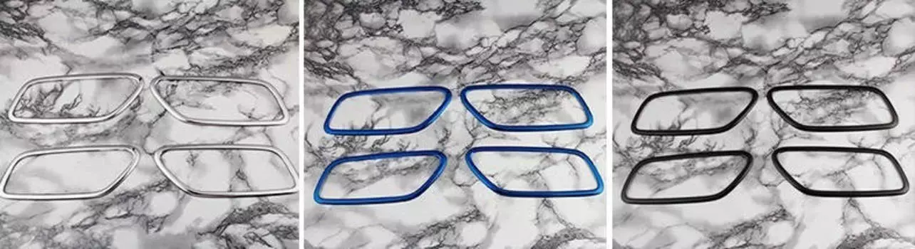 Декоративная окантовка на салонные дверные ручки KIA Rio 2017 -