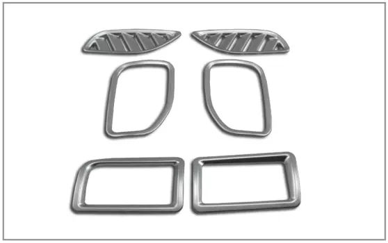 Декоративные матовые накладки на воздуховоды для Mitsubishi Outlander 3