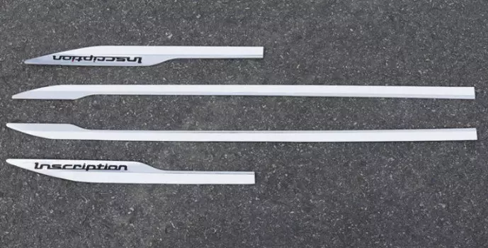 Декоративные накладки на боковые пороги и передний бампер (хром)