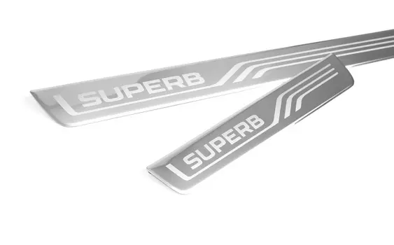 Декоративные накладки на пороги из нержавеющей стали VAG для Skoda SuperB 2016 -