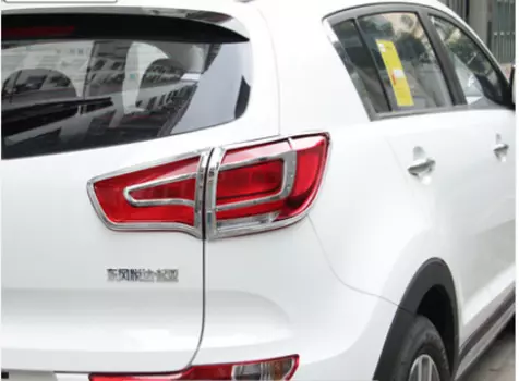 Декоративные накладки на задние фары (хром) для Kia Sportage III 2010-2015
