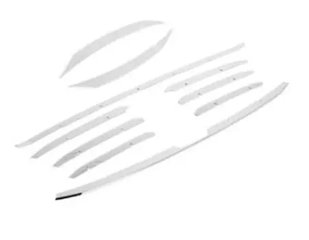 Декоративные планки для бампера (10 штук) Gaiz GAIZ00107 для KIA K5 2020-