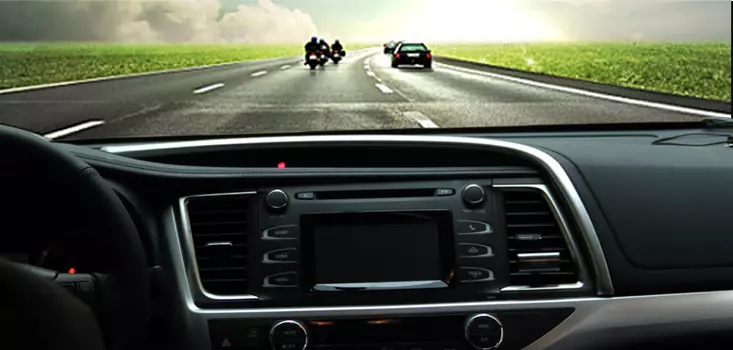 Декоративный молдинг на приборную панель для Toyota Highlander (2014 - 2017)