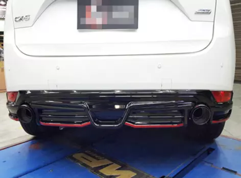 Диффузор заднего бампера GT Style для Mazda CX-5 2017 , 2018 , 2019