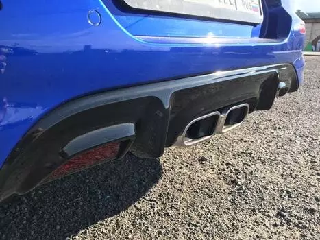 Диффузор, защита заднего бампера ( версия GT ) для Kia Soul ( Киа Соул ) 2019, 2020