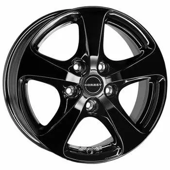 Диск колесный Borbet CC 7xR17 5x112 ET50 ЦО57.1 черный глянцевый 495722