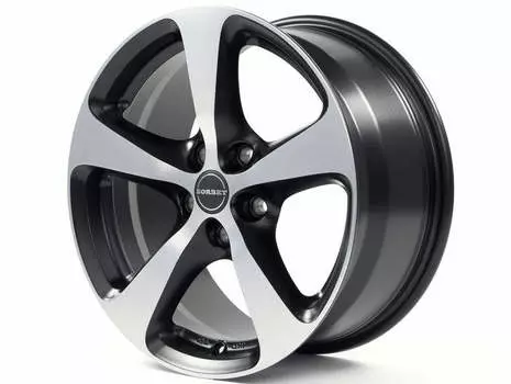 Диск колесный Borbet CC 8.5xR18 5x112 ET30 ЦО72.5 черный матовый с полированной лицевой частью 495807