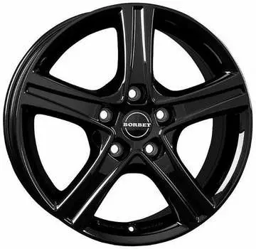 Диск колесный Borbet CWD 7xR17 5x120 ET55 ЦО65.1 черный глянцевый 8130056