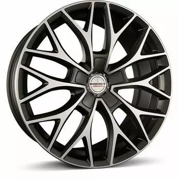 Диск колесный Borbet DY 8,5xR19 5x114,3 ET32 ЦО72,5 серый тёмный матовый с полированной лицевой частью 222388