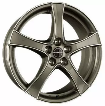 Диск колесный Borbet F2 6xR16 5x114.3 ET45 ЦО72.5 серый темный с полированной лицевой частью 8130383