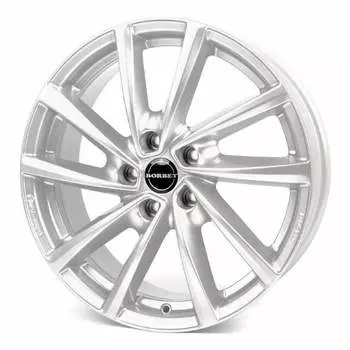 Диск колесный Borbet V 7xR16 5x112 ET52 ЦО66.6 серебристый 496023