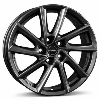Диск колесный Borbet VT 7,5xR17 5x112 ET38 ЦО66,5 серый тёмный глянцевый 495891
