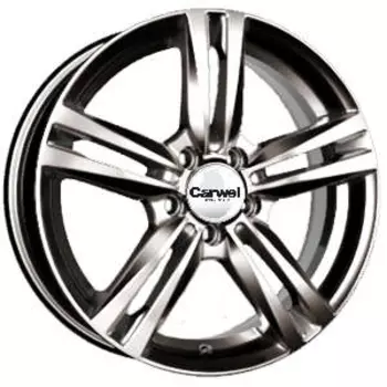 Диск колесный Carwel Амут 217 6xR16 5x114.3 ET43 ЦО67.1 серебристый металлик 098616