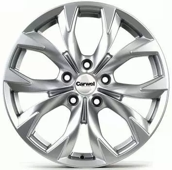 Диск колесный Carwel Баунт 152 7xR17 5x114.3 ET50 ЦО67.1 серебристый металлик 101717