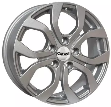 Диск колесный Carwel Буссе 164 6.5xR16 5x114.3 ET50 ЦО60.1 серебристый металлик 101712