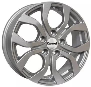 Диск колесный Carwel Буссе 164 6,5xR16 5x114,3 ET50 ЦО66,1 серебристый 33800