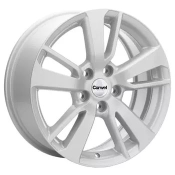 Диск колесный Carwel Чага 1704 7xR17 5x114,3 ET38 ЦО67,1 серебристый 096180