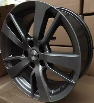 Диск колесный Carwel Чага 1704 7xR17 5x114,3 ET39 ЦО60,1 серебристый тёмный 098831