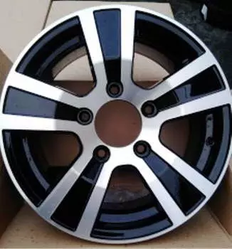 Диск колесный Carwel Дельта 116 6,5xR16 5x139,7 ET40 ЦО98 черный с полированной лицевой частью 39512