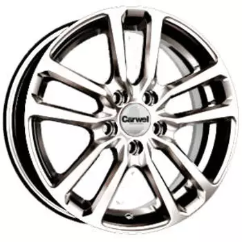 Диск колесный Carwel Донты 209 6xR15 5x114.3 ET39 ЦО60.1 серебристый металлик 098606